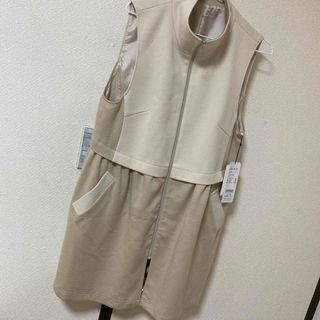 mitsuboshi dress ジレ　三星ドレス　ダブルクロス ペプラム ジレ(ベスト/ジレ)