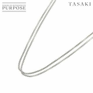 タサキ(TASAKI)のタサキ TASAKI チェーン ネックレス 54cm K18 WG ホワイトゴールド 750 田崎真珠 VLP 90217187(ネックレス)