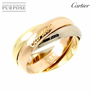 カルティエ(Cartier)のカルティエ Cartier トリニティ MM #49 リング K18 YG WG PG 3連 スリーゴールド 750 指輪【証明書付き】 VLP 90219710(リング(指輪))