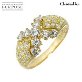 ディオール(Dior)のクリスチャン ディオール Christian Dior 12号 リング ダイヤ K18 YG イエローゴールド 750 CD 指輪 VLP 90219718(リング(指輪))