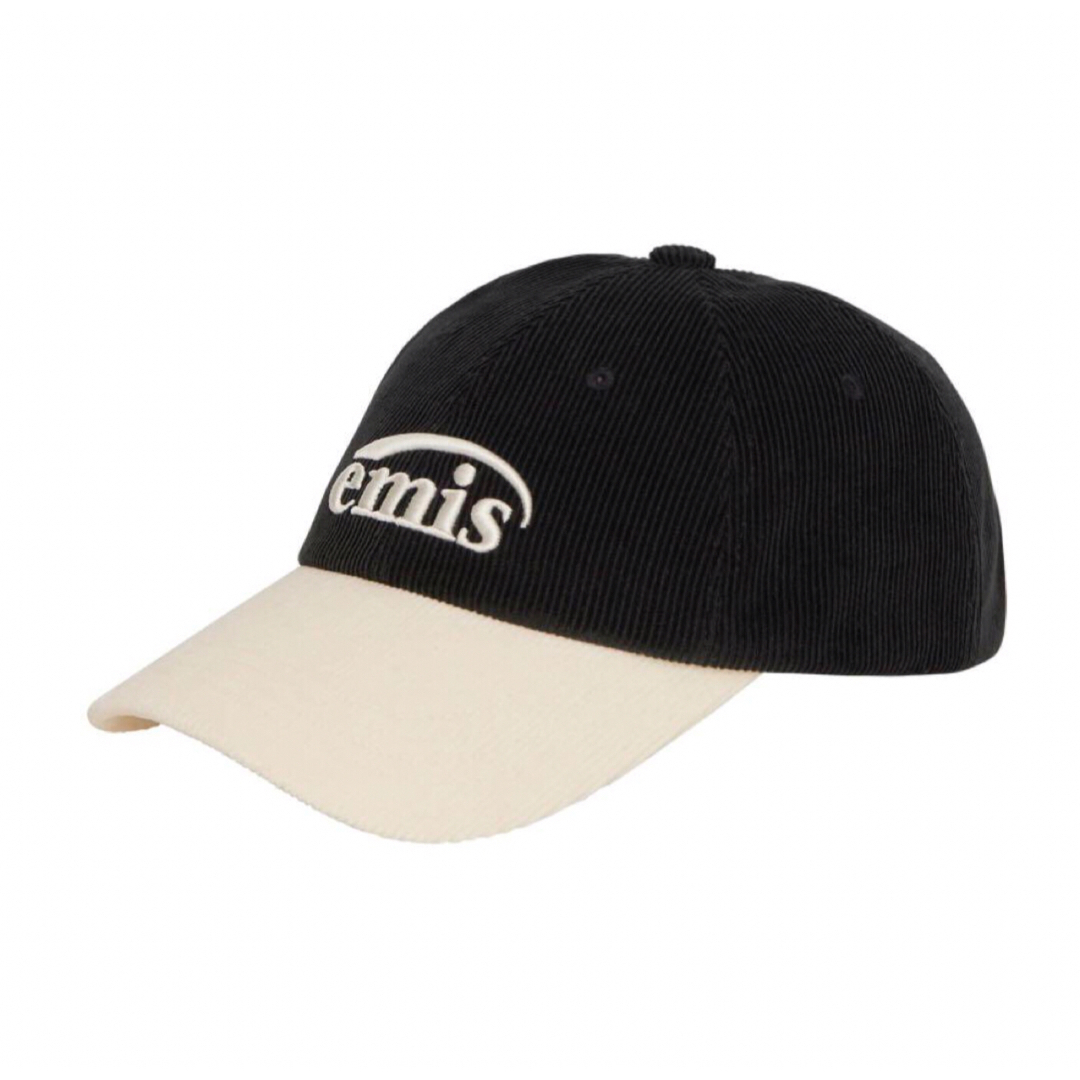 emis エミス CORDUROY TWO-TONE BALL CAPBLACK レディースの帽子(キャップ)の商品写真