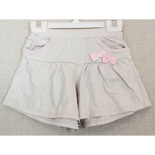 [ミキハウス/MIKIHOUSE]100cm キュロットスカート/ショートパンツ/半ズボン/短パン グレー【中古】子子供服 キッズ kids 女の子 春夏 131032 bottoms(その他)