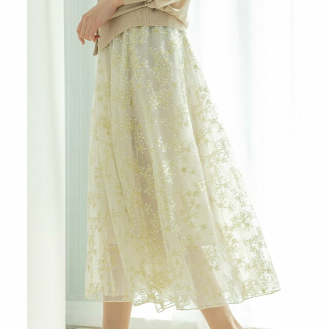 JAYRO(ジャイロ)の【オフホワイト（15）】小花柄シフォンスカート レディースのスカート(ロングスカート)の商品写真