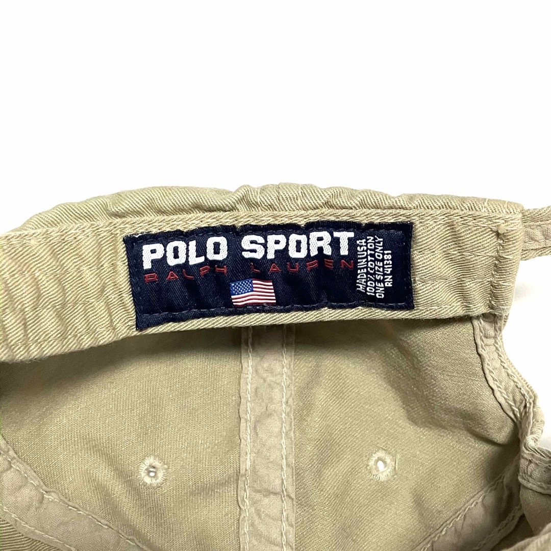 POLO SPORT ポロスポーツ コットンキャップ USA製 90’s