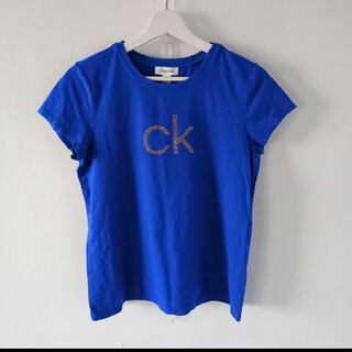 カルバンクライン(Calvin Klein)のカルバンクラインキラキラロゴマーク入りｔシャツ(Tシャツ(半袖/袖なし))