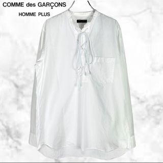 コムデギャルソンオムプリュス(COMME des GARCONS HOMME PLUS)の【レア】コムデギャルソンオムプリュス 03SS レースアッププルオーバーシャツ(シャツ)