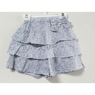 《タルティーヌエショコラ/Tartine et Chocolat》120cm キュロットスカート 白×ブルー系【中古】子供服 キッズ kids 女の子 春夏 704032 bottoms