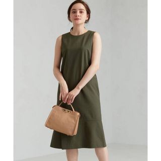 ユナイテッドアローズグリーンレーベルリラクシング(UNITED ARROWS green label relaxing)のgreen label relaxing CS サッカーノースリーブ ワンピース(ひざ丈ワンピース)