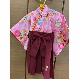 女の子　ベビー　着物　祝い着　袴　セレモニー　ひなまつり(和服/着物)