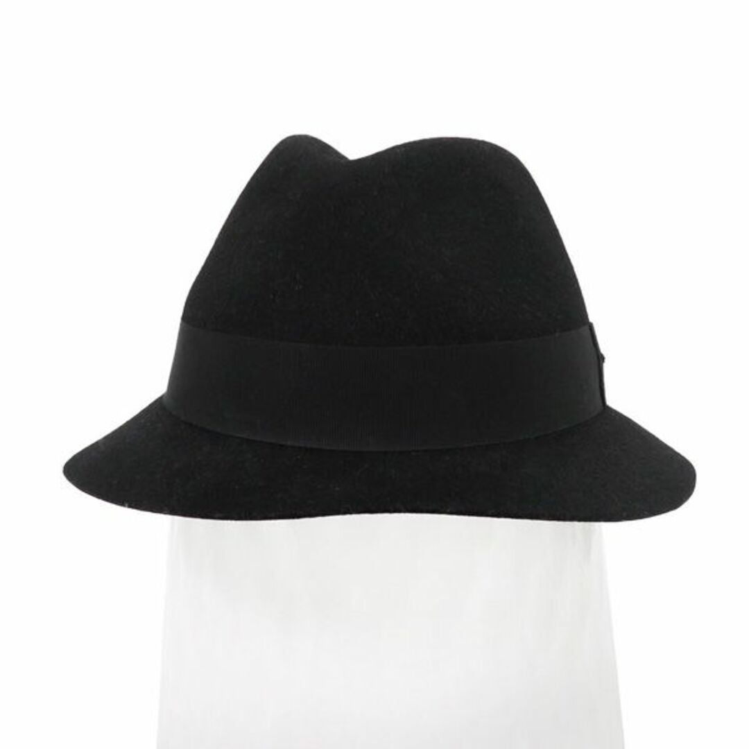 Saint Laurent(サンローラン)の美品 サンローランパリ 634242 CHAPEAU LIAM ロゴプレート シャポー フェルト フェドラ 中折れ ハット 帽子 46240 メンズの帽子(ハット)の商品写真