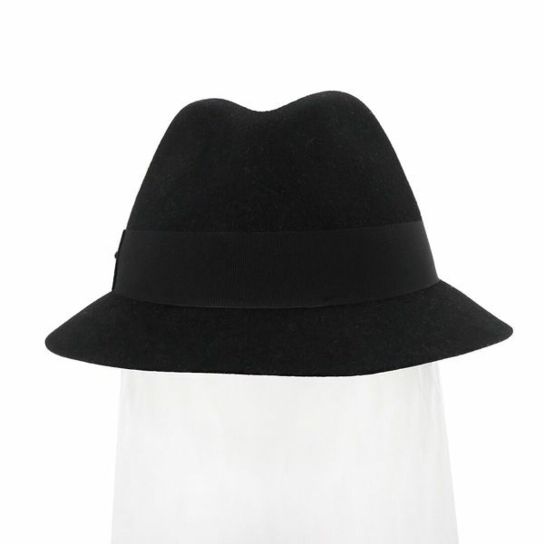 Saint Laurent(サンローラン)の美品 サンローランパリ 634242 CHAPEAU LIAM ロゴプレート シャポー フェルト フェドラ 中折れ ハット 帽子 46240 メンズの帽子(ハット)の商品写真