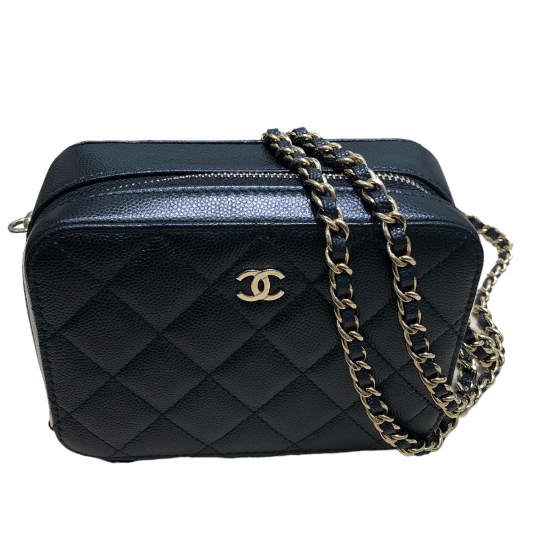 CHANEL(シャネル)の　シャネル CHANEL ミニカメラバッグ AP2426 ブラック マットキャビアスキン GD金具 レディース ショルダーバッグ レディースのバッグ(ショルダーバッグ)の商品写真