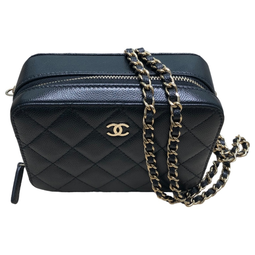 CHANEL(シャネル)の　シャネル CHANEL ミニカメラバッグ AP2426 ブラック マットキャビアスキン GD金具 レディース ショルダーバッグ レディースのバッグ(ショルダーバッグ)の商品写真