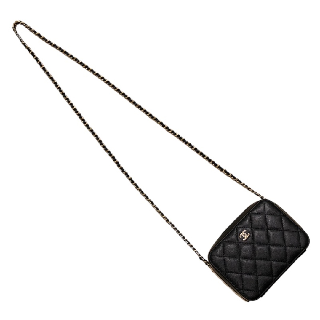 CHANEL(シャネル)の　シャネル CHANEL ミニカメラバッグ AP2426 ブラック マットキャビアスキン GD金具 レディース ショルダーバッグ レディースのバッグ(ショルダーバッグ)の商品写真