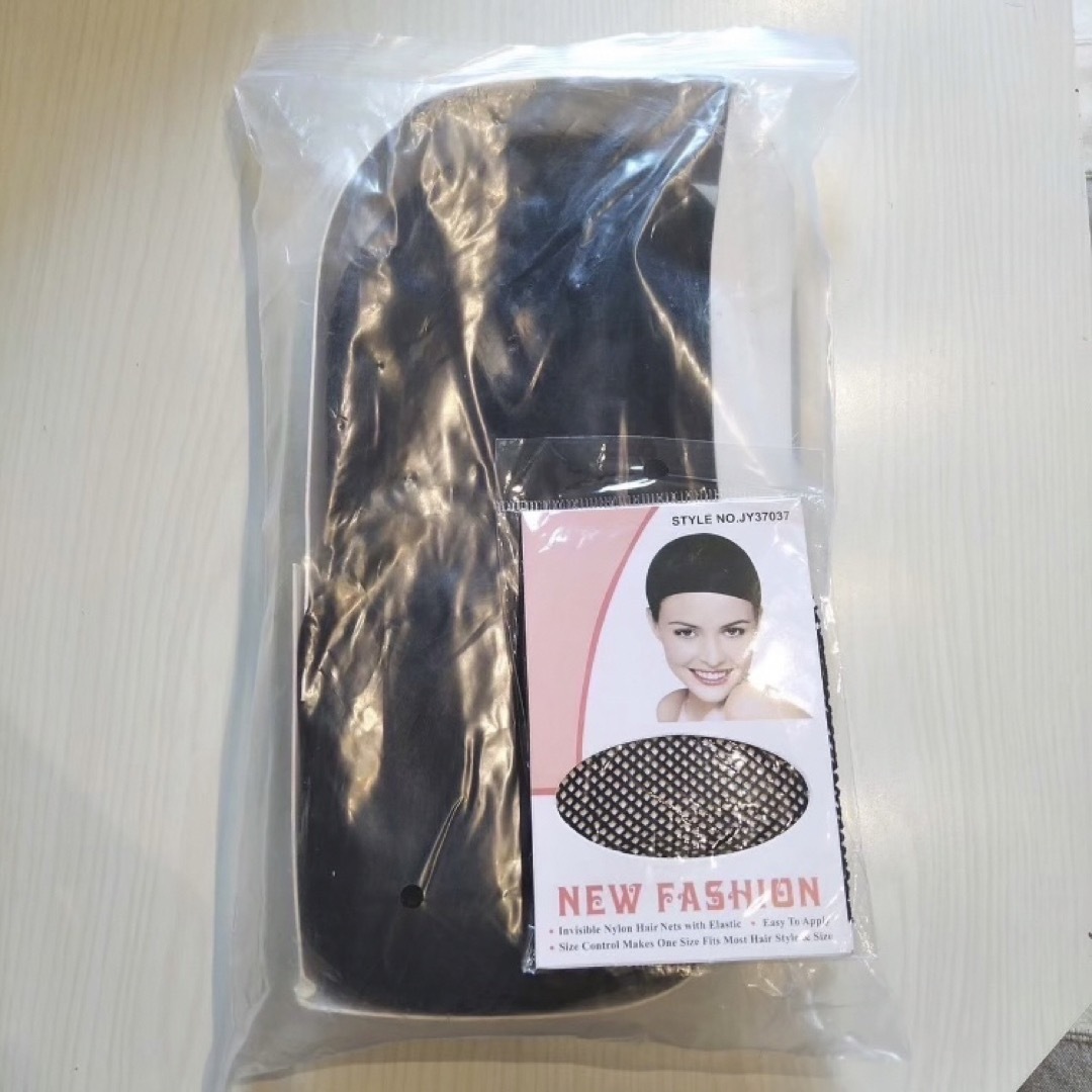 ウィッグ ロング 黒髪 ストレート フルウィッグ ブラック 韓国　医療　コスプレ レディースのウィッグ/エクステ(ロングストレート)の商品写真