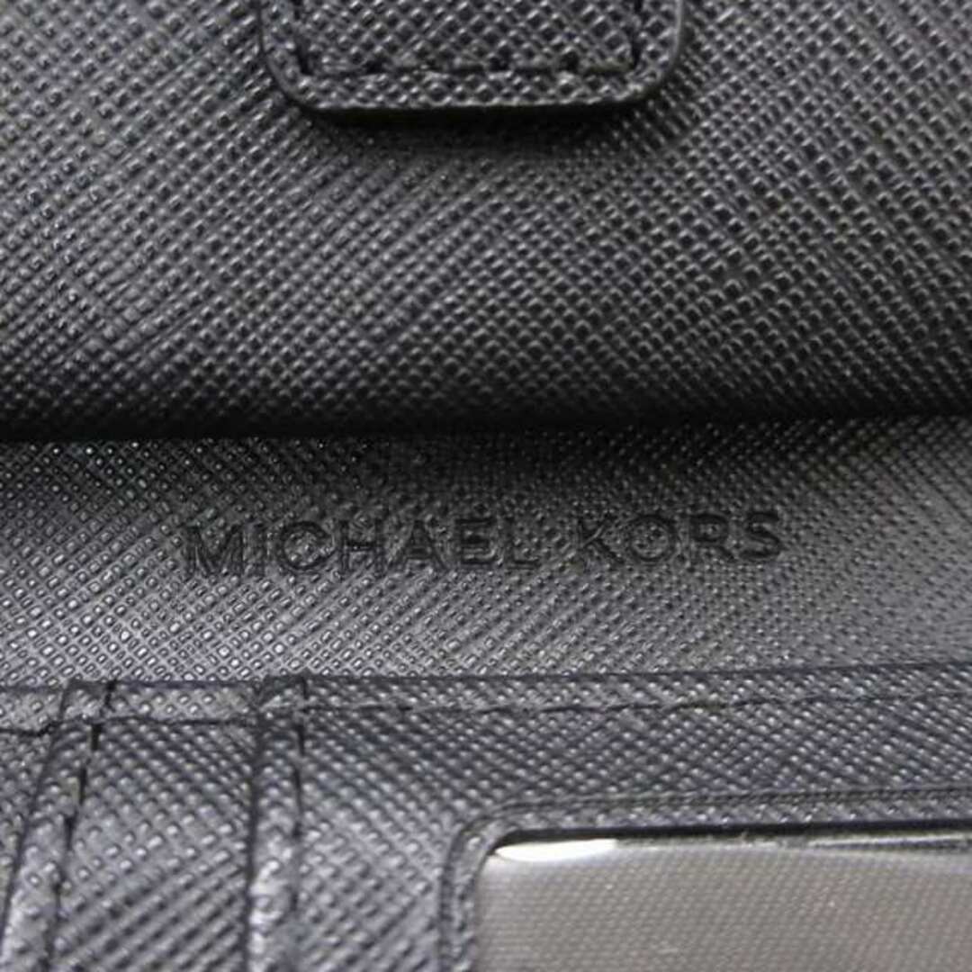 Michael Kors(マイケルコース)のマイケルコース 二つ折り 長財布 ウォレット ロゴ ストラップ レザー 黒 レディースのファッション小物(財布)の商品写真