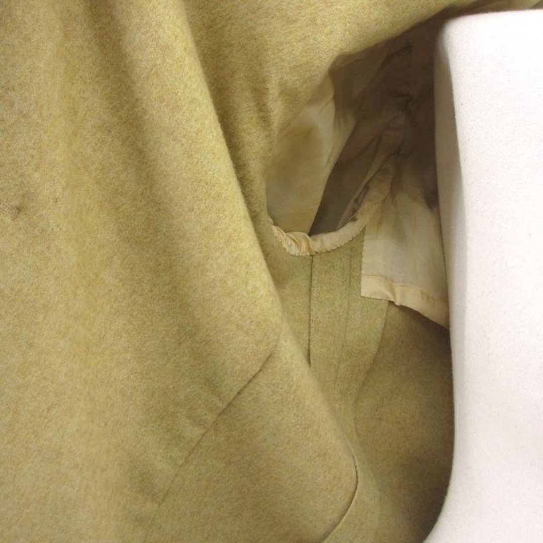 AKRIS(アクリス)のアクリス ジャケット カシミヤ100％ フロントスナップボタン 背抜き 黄 38 レディースのジャケット/アウター(その他)の商品写真