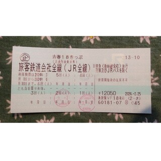青春18きっぷ（3回分）(鉄道乗車券)