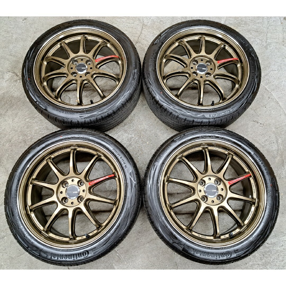 日産(ニッサン)の【新品??】ワーク ホイールタイヤ 205/45R17 日産ノートニスモ マーチ 自動車/バイクの自動車(タイヤ・ホイールセット)の商品写真