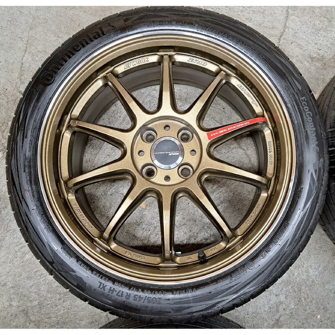 日産(ニッサン)の【新品??】ワーク ホイールタイヤ 205/45R17 日産ノートニスモ マーチ 自動車/バイクの自動車(タイヤ・ホイールセット)の商品写真