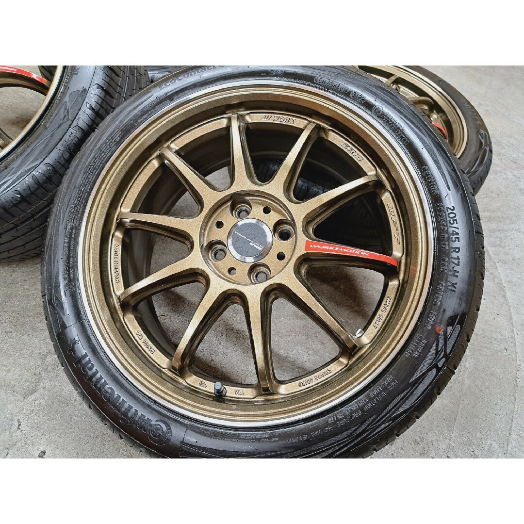 日産(ニッサン)の【新品??】ワーク ホイールタイヤ 205/45R17 日産ノートニスモ マーチ 自動車/バイクの自動車(タイヤ・ホイールセット)の商品写真