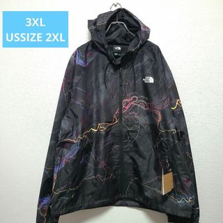 ザノースフェイス(THE NORTH FACE)の3XL 新品 アメリカ ノースフェイス ナイロンパーカー ジャケット 黒 新品(ナイロンジャケット)