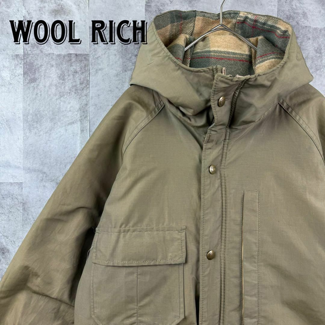 WOOLRICH(ウールリッチ)の希少 70s ウールリッチ マウンテンパーカー TALONジップ L相当 レディースのジャケット/アウター(ナイロンジャケット)の商品写真