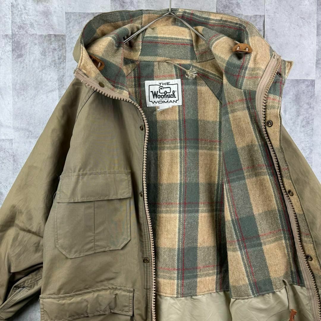 WOOLRICH(ウールリッチ)の希少 70s ウールリッチ マウンテンパーカー TALONジップ L相当 レディースのジャケット/アウター(ナイロンジャケット)の商品写真