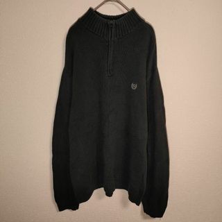 チャップス(CHAPS)のCHAPS チャップス ニット（XL）ハーフジップ セーター ワンポイント ロゴ(ニット/セーター)