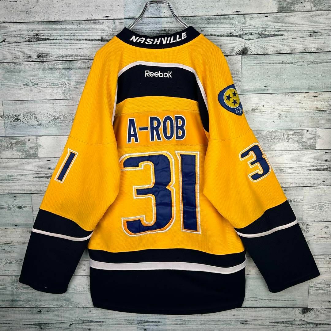 リーボック NHL カナダ製 刺繍 思わしくなく プレデターズ リーボック NHL カナダ製 刺繍 思わしくなく プレデターズ