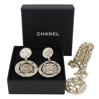 シャネル(CHANEL)の【CHANEL】シャネル イヤリング 2点セット 金メッキ 16B 約85.0g レディース ネックレス(ネックレス)