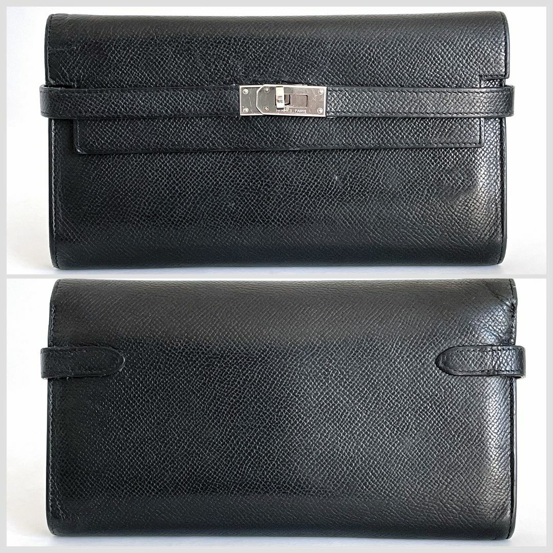 HERMES エルメス ケリーウォレット ヴォーエプソン 長財布 □M