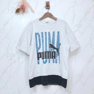 プーマ(PUMA)の【L】プーマ　PUMA   Tシャツ　プリントロゴ　重ね着風(Tシャツ/カットソー(半袖/袖なし))