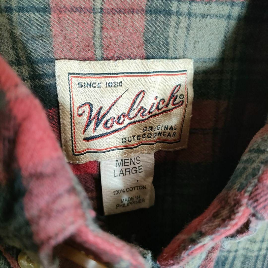 WOOLRICH(ウールリッチ)の【Woolrich ウールリッチ】ネルシャツ（L）フランネルシャツ 90s メンズのトップス(シャツ)の商品写真