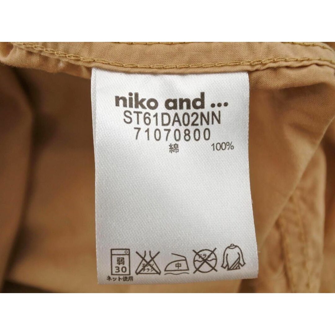 niko and...(ニコアンド)のniko and ニコ アンド シャツ size3/ベージュ ■◇ レディース レディースのトップス(シャツ/ブラウス(長袖/七分))の商品写真
