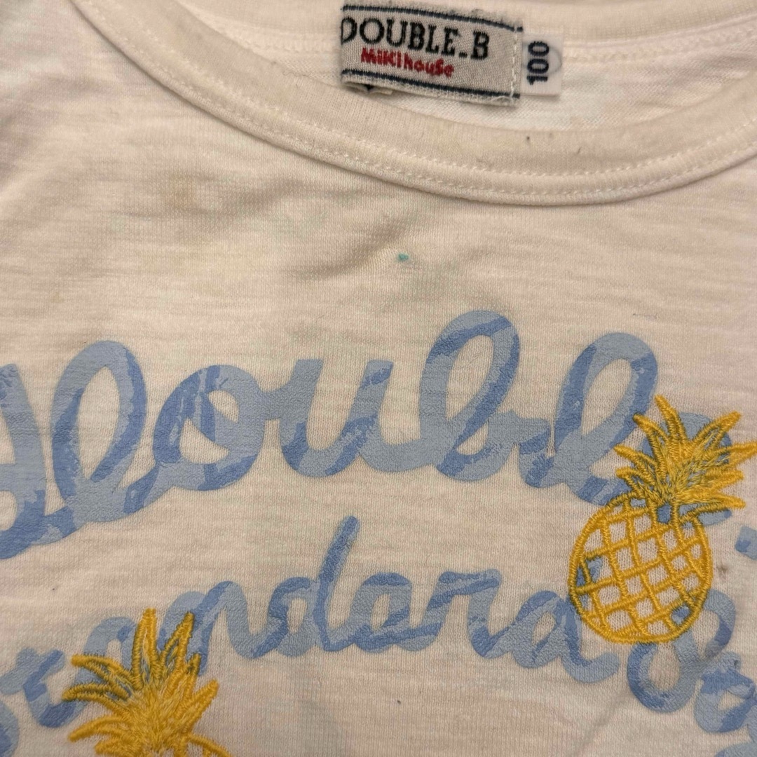 DOUBLE.B(ダブルビー)のダブルB 女の子　トップス　100 キッズ/ベビー/マタニティのキッズ服女の子用(90cm~)(Tシャツ/カットソー)の商品写真