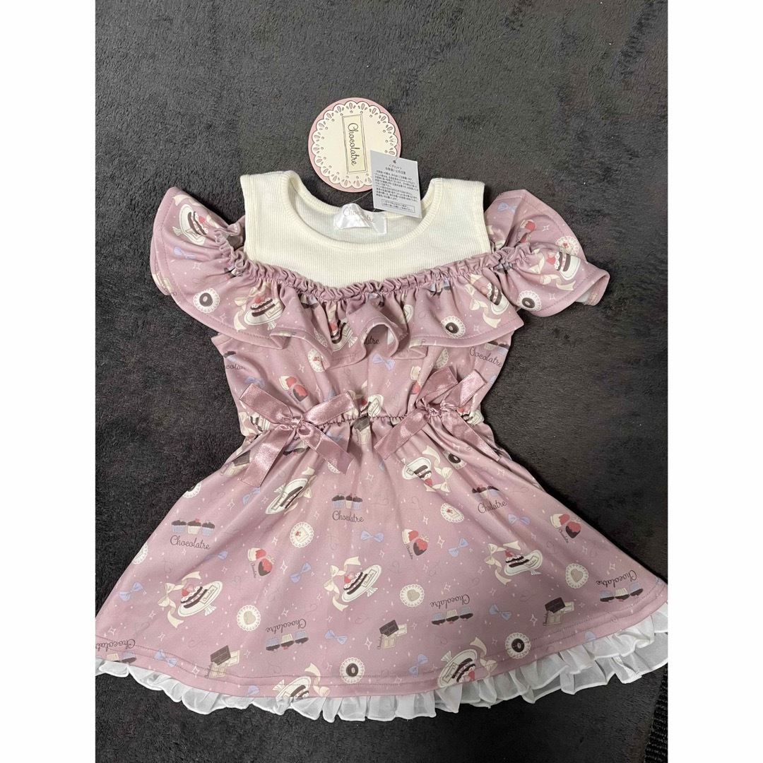 女の子　トップス　100 キッズ/ベビー/マタニティのキッズ服女の子用(90cm~)(ワンピース)の商品写真