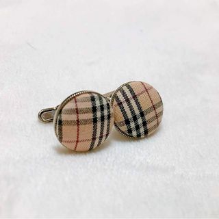 バーバリー(BURBERRY)の✨良品✨ BURBERRY バーバリー　カフス ノバチェック サークル(カフリンクス)