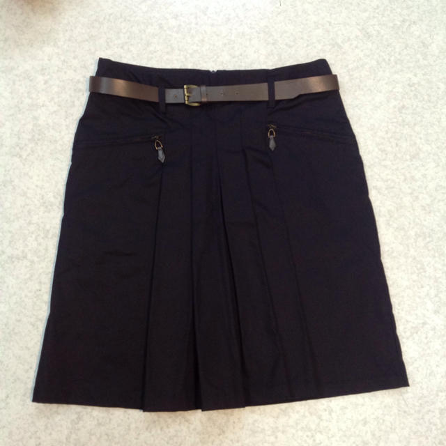 ZARA(ザラ)のZARA BASIC♡ベルト付きスカート レディースのスカート(ひざ丈スカート)の商品写真