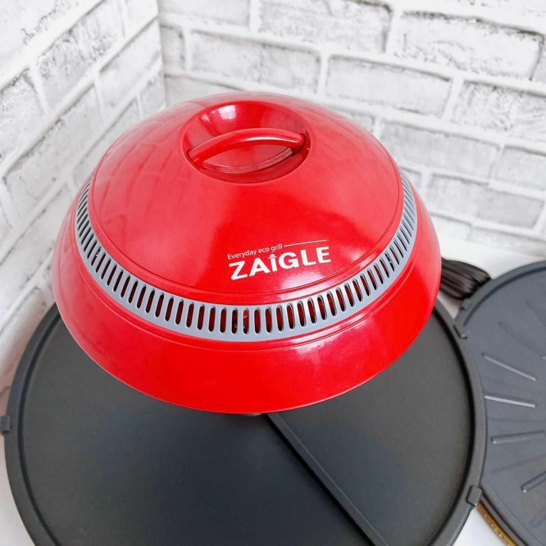 ZAIGLE PULS(ザイグルプラス)の【美品JAPAN-ZAIGLE PLUS レッド  [赤外線ロースター] スマホ/家電/カメラの生活家電(その他)の商品写真
