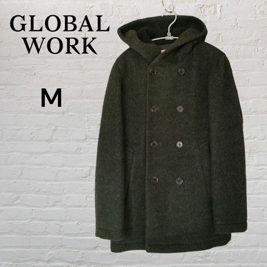 GLOBAL WORK グローバルワーク ウールコート 緑 M - ジャケット・アウター