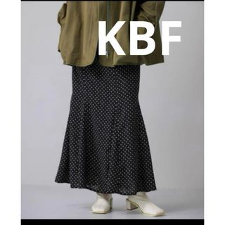 ケービーエフ(KBF)の▪️kbf  ドット柄マーメイドスカート(ロングワンピース/マキシワンピース)