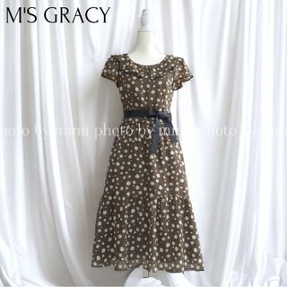 エムズグレイシー(M'S GRACY)のM'S GRACY*小花柄シフォンロングワンピース(ロングワンピース/マキシワンピース)