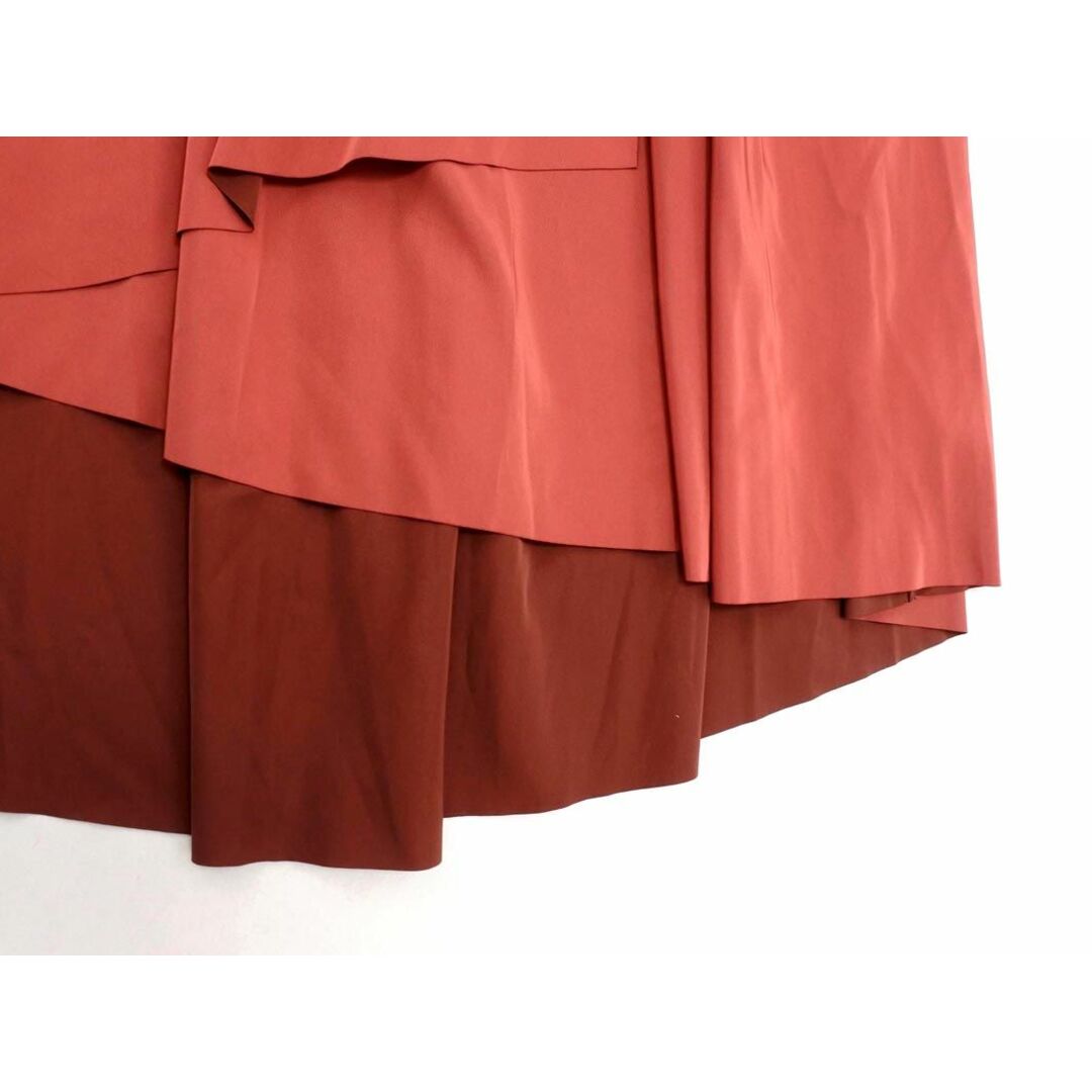 Andemiu(アンデミュウ)のAndemiu アンデミュウ リバーシブル ラップ フレア スカート sizeF/赤 ■■ レディース レディースのスカート(ロングスカート)の商品写真