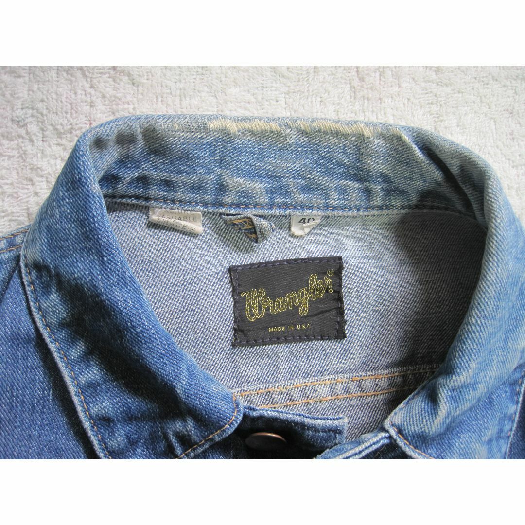 Wrangler(ラングラー)のラングラー70s USA製　124mj ヴィンテージ　デニムジャケット メンズのジャケット/アウター(Gジャン/デニムジャケット)の商品写真