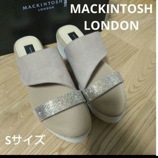 マッキントッシュ(MACKINTOSH)の新品16940円☆マッキントッシュロンドン 厚底ミュールサンダル  ベージュ S(サンダル)