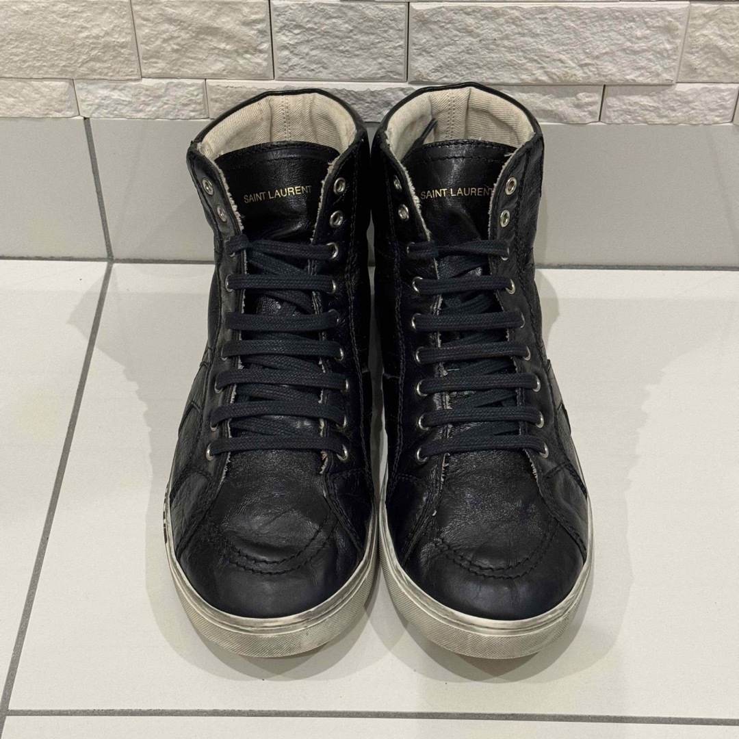 Saint Laurent(サンローラン)の美品 サンローランパリ ハイカット スニーカー 靴 30cm 45 メンズの靴/シューズ(スニーカー)の商品写真