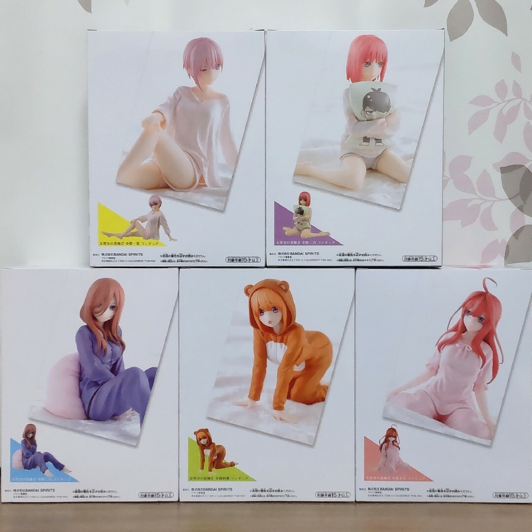 BANPRESTO(バンプレスト)の五等分の花嫁∬ 中野一花＆二乃＆三玖＆四葉＆五月 フィギュア 全5種セット エンタメ/ホビーのフィギュア(アニメ/ゲーム)の商品写真