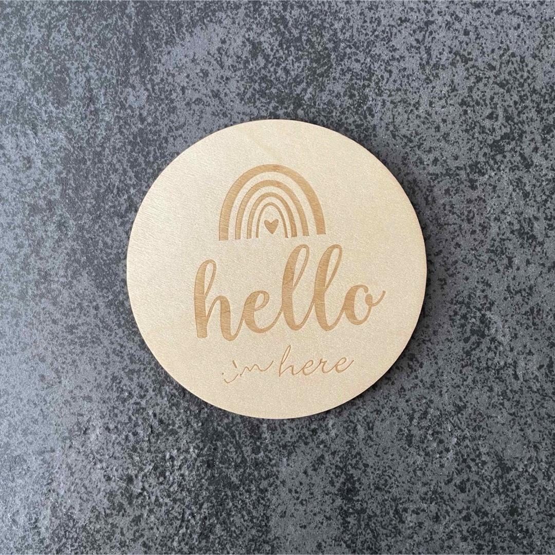 レターバナー hello I'm here キッズ/ベビー/マタニティのメモリアル/セレモニー用品(その他)の商品写真