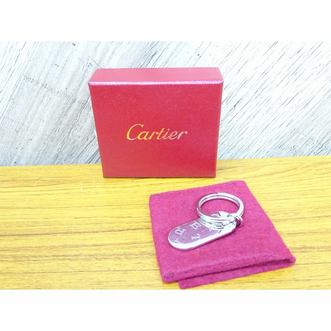 Cartier(カルティエ)のK渋062/ Cartier カルティエ ロゴモチーフ キーリング レディースのファッション小物(キーホルダー)の商品写真